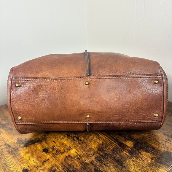 Vintage Chloe Paddington Leather & Tweed Satchel Bag Large Authentic - Picture 10 of 16